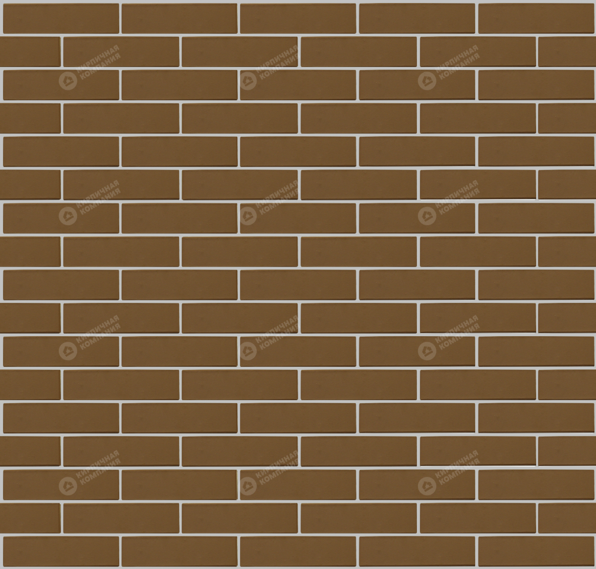 Плитка фасадная керамическая Керма Терракот коричневый гладкий