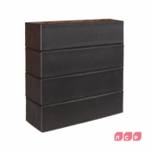 Клинкер фасадный графитовый "Гётеборг", поверхность гладкая