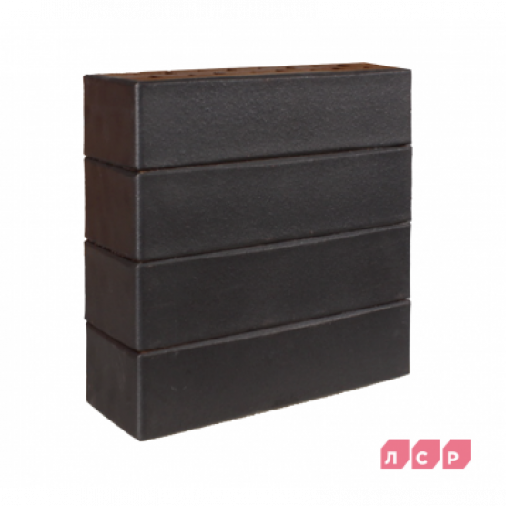 Клинкер фасадный графитовый "Гётеборг", поверхность гладкая